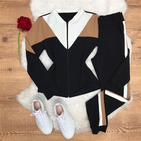 CONJUNTO MOLETINHO MANGA LONGA PRETO E NUDE Dondoca Moda Feminina Dondoca Moda Feminina