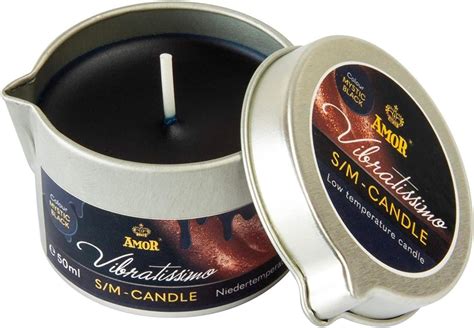 Vibratissimo S M Candle Mystic Black 50ml I Low Temperature Candle In