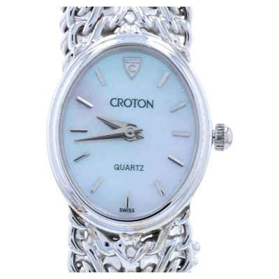 Croton Lady's White Gold and Diamond Wristwatch For Sale at 1stDibs