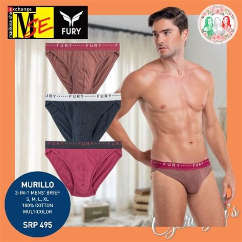 Fury By MSE 3 In 1 Men S Brief Men S Underwear Bikini Brief 100 Cotton Shopee Philippines