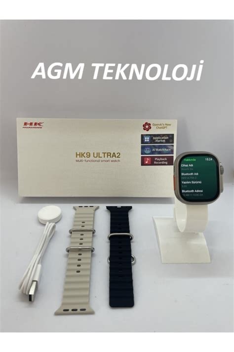 agm shop Hk9 Ultra 2 Amoled Ekran Oyun Yükleme Chatgpt Siri Sesli