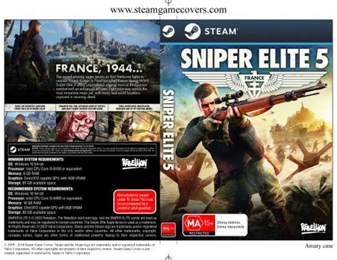 steam game covers sniper elite  box art