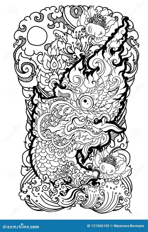Naga Is King Of Snake And Animal Of Budhismthai Dragon Isolate Vector
