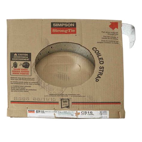 simpson cs  gauge  ft coiled strap fasteners
