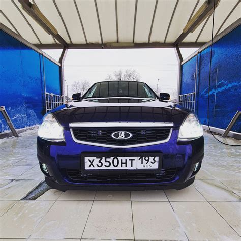 Лип спойлер и Губа круз — Lada Приора седан, 1,6 л, 2012 года ...