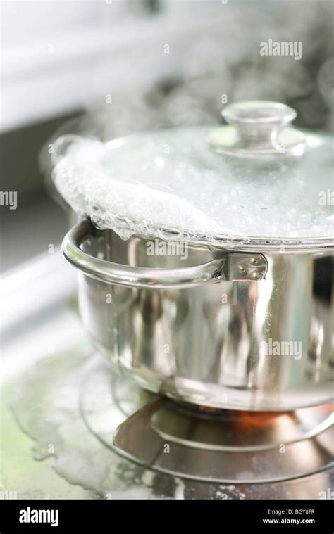 Pot Boiling Over Stock Photo Alamy