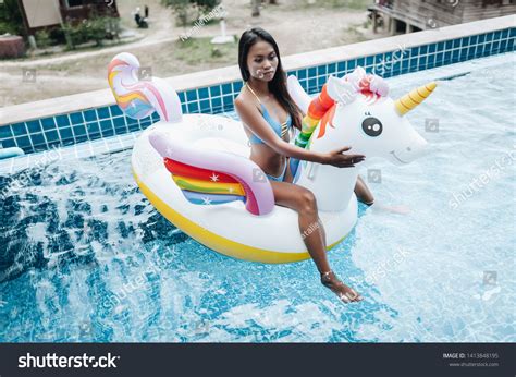Sexy Thai Woman Wearing Bikini Relaxing Stock Photo 1413848195 Shutterstock