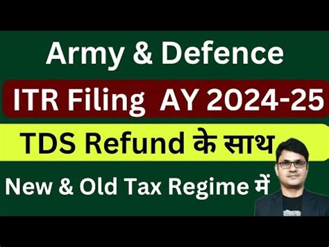 Army Person ITR Filing Online 2024 25 ITR Online Filing 2024 25 Army