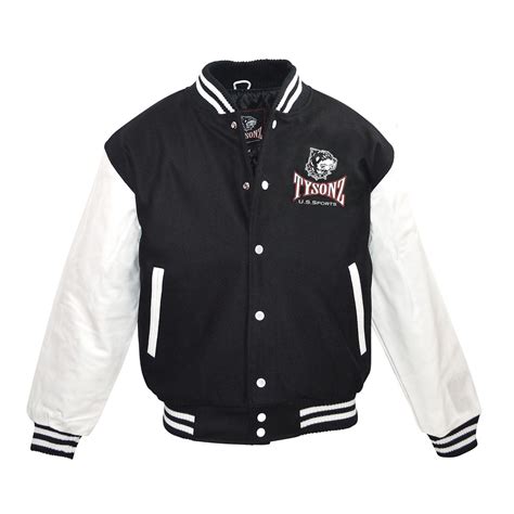 Baseball Jacke Bulldog Logo schwarz weiß derversand de UNgezogen