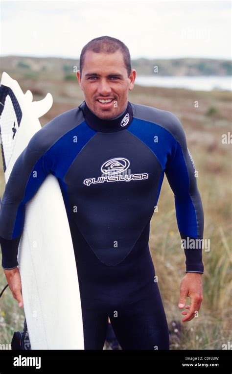 Kelly Slater about to go surfing on King Island, Australia Stock Photo - Alamy