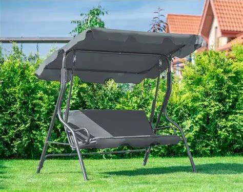 Садовая качеля RELAX + подушки в ПОДАРОК трехместная с навесом и ...