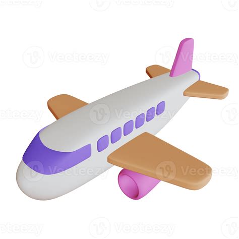 3d Plane Illustration For Aviation Enthusiasts 53066663 Png