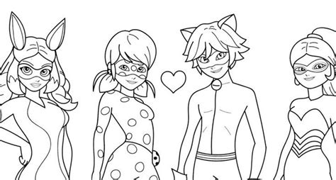 Miraculous Rena Rouge Ladybug Chat Noir Et Queen B Coloriage Image