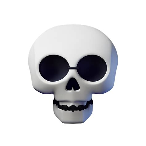 Skull 3d Icon Illustration 28574694 Png