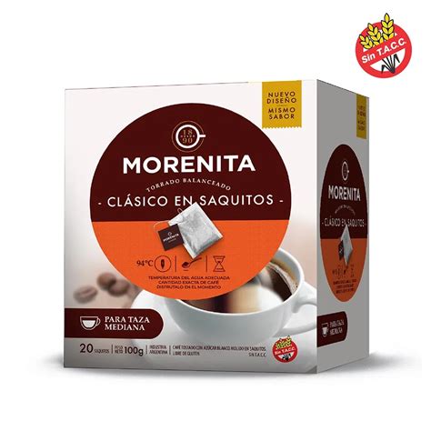 Morenita Café Torrado Intenso en Saquitos 5 g 20 Saquitos