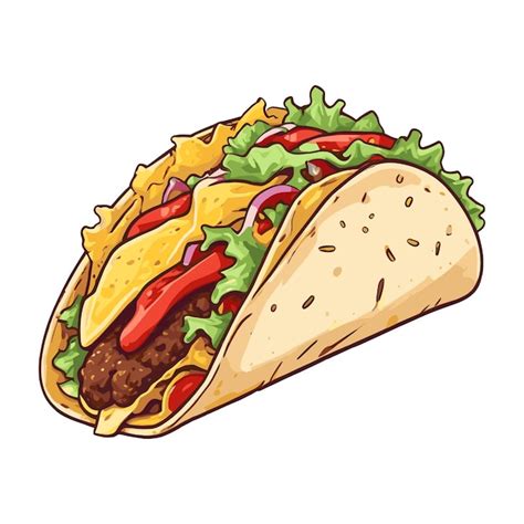 Premium Vector Tasty Taco Delight Illustration