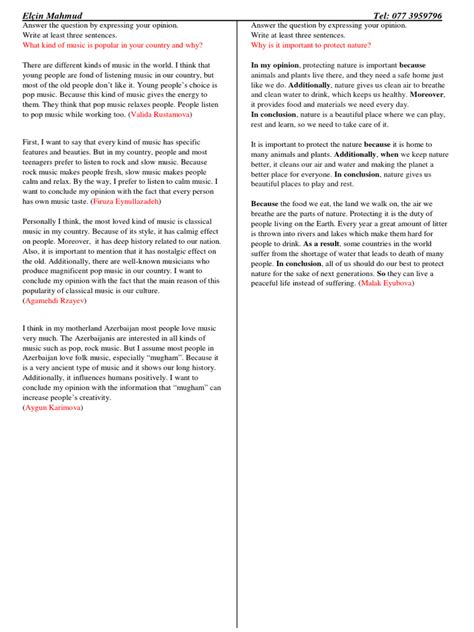 Three Sentences Examples | PDF | Nature | Halloween