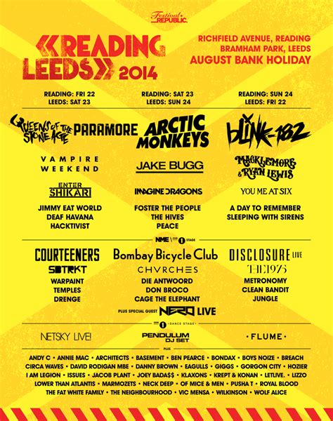 Reading And Leeds Lineup 2014 – Soundsphere magazine