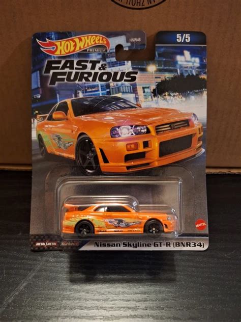 HOT WHEELS PREMIUM Fast Furious Nissan Skyline GT R BNR34 5 5 EUR 16 75 PicClick FR