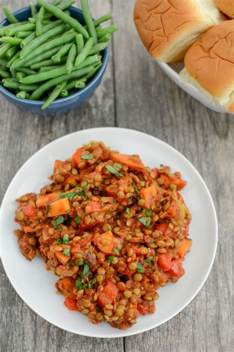 Healthy Lentil Sloppy Joes Recipe
