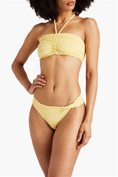 BONDI BORN Tiarne Mid Rise Bikini Briefs THE OUTNET