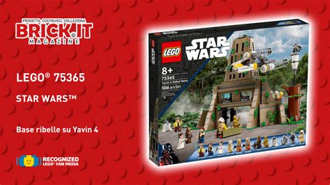 LEGO® Star Wars 75365 – Yavin 4 Rebel Base Recensione Set - Brick.it ...