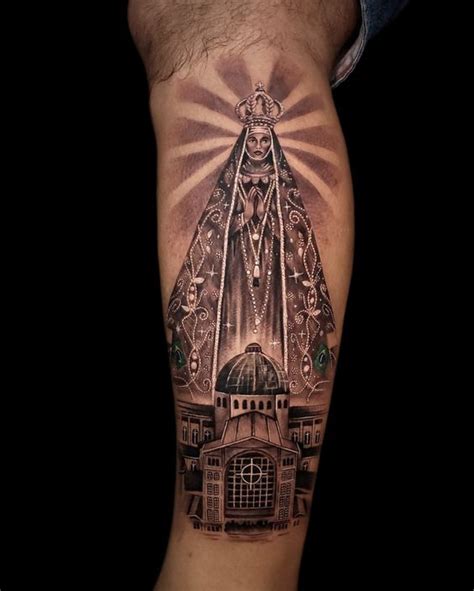 Tatuagem Nossa Senhora Aparecida Realista - Tatuagem de Nossa Senhora Aparecida: 40 Ideias lindas – Vou Tatuar