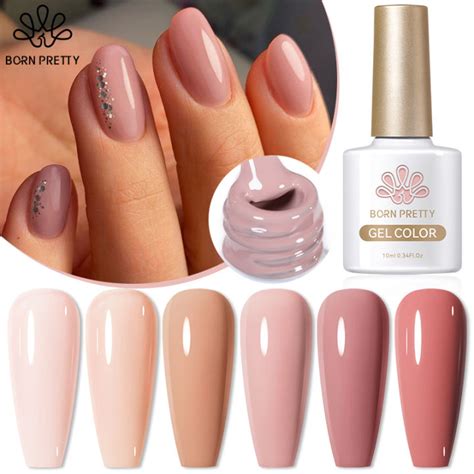 Born Pretty Ml Hot Nude Pink Color Gel Nail Polish Spring Summer Varnis Semi Permanent