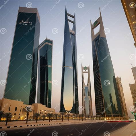 skyscrapers  riyadh  dusk showcasing modern architecture  saudi