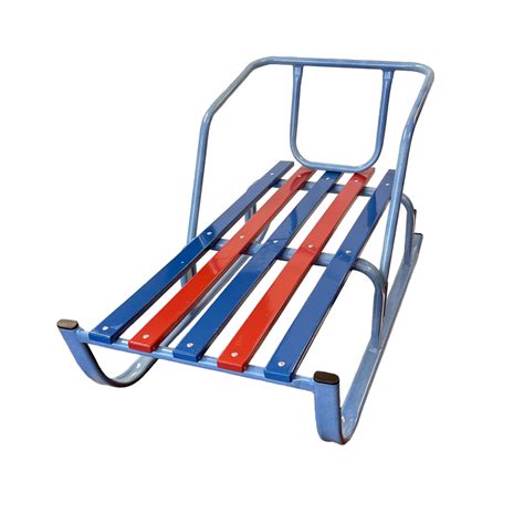 Санки детские ОП-616С металлические с овальными полозьями, синие ...