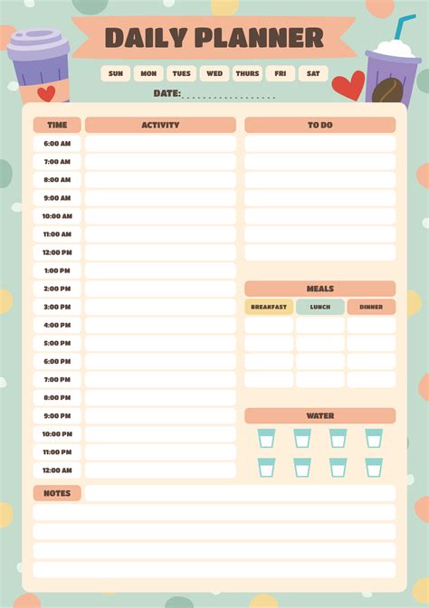 8 Best Images of Hourly Day Planner Printable Pages - Hourly Daily Planner Template, Free ...