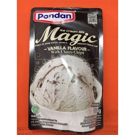 Jual Pondan Ice Cream Magic Bubuk Es Krim Vanila Choco Chips Gr