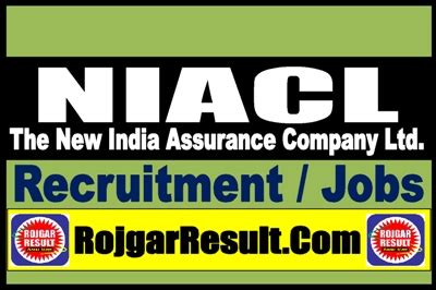 Niacl Ao Online Form For Post Rojgarresult