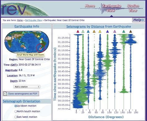 Rapid Earthquake Viewer Incorporated Research Institutions For Seismology