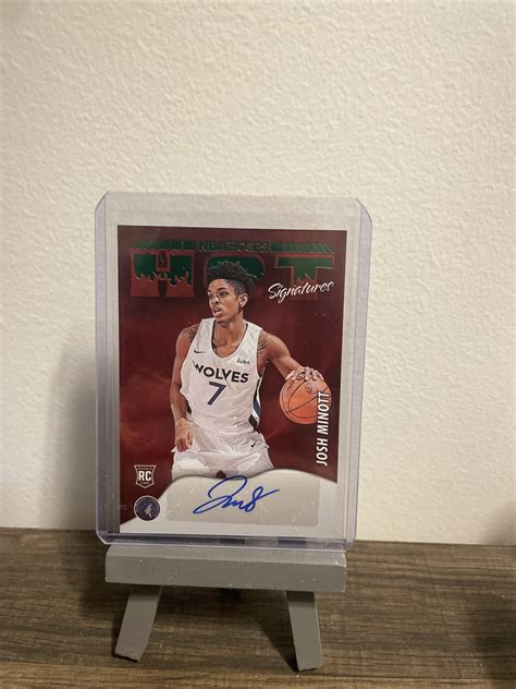 2022 23 NBA Hoops Basketball Josh Minott Hot Signatures Rookie Auto