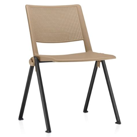 Cadeira Empilhável Fixa Lift F Base Aço Preto Nude Lyam Decor Cadeiras Recepcao Lyam Decor