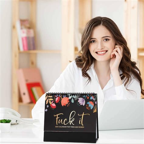 Snapklik 2024 Fuck It Calendar For Tired Ass Women Handmade Home Office Hanging Calendar