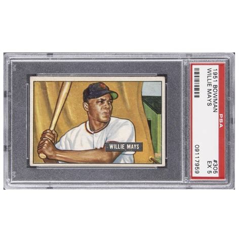 Willie Mays Bowman Rc Psa Pristine Auction