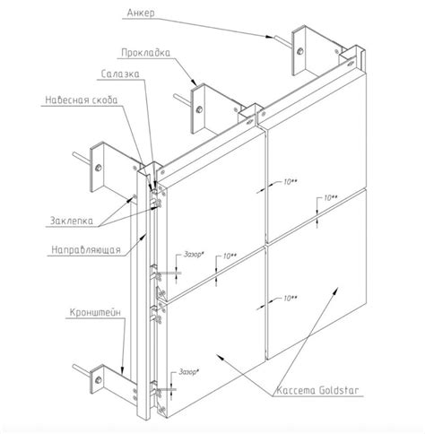 Узлы крепления фасадных панелей 90 фото