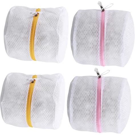 4 Pièces Sac À Linge Sacs De Lingerie Pour Le Linge Sac À Fermeture Éclaire Pochette Zippée Sacs