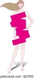 Nude Woman Stock Vector Royalty Free 82739179 Shutterstock