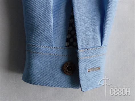 Манжета на рукаве рубашки – однострочная технология