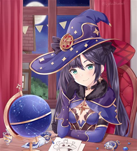 Mona fanart! : r/Genshin_Impact
