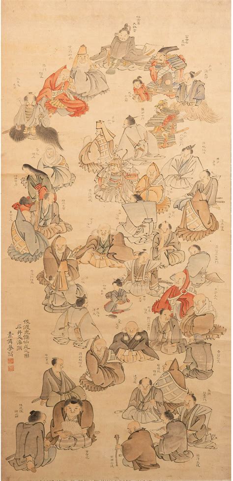 Unknown (japanese), A Painting Of Figures Auction