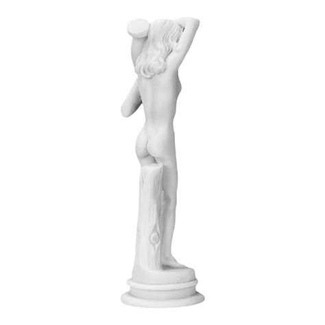 Ancient Greek Nude Female Core Carrying Hydria Water Jar Statue Sculpture In Greek Artworks