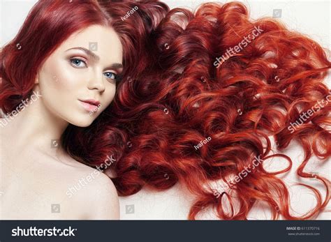 Sexy Nude Beautiful Redhead Girl Long Stock Photo Shutterstock