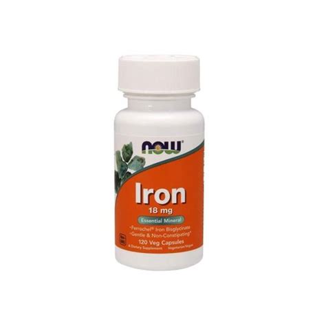 Now Iron 18mg 120 cápsulas | Kuantokusta