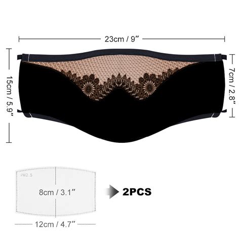 Designer Face Mask Lace Mask Nude And Black Mask Etsy