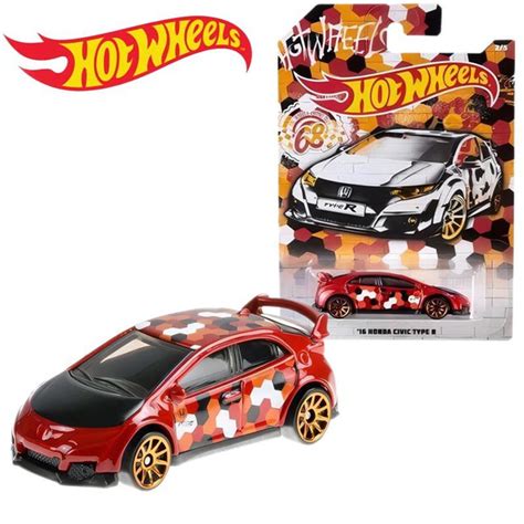 Машинка коллекционная Mattel Hot Wheels GDG44 16 HONDA CIVIC TYPE R купить с доставкой по