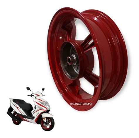 Rin Trasero Italika Trn150 Gs150 Gts175 Trn175 Ds150 Rojo Envío gratis